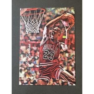 2018 Michael Jordan~Pietro Pertosa Art~ Limited Edition Promo Card